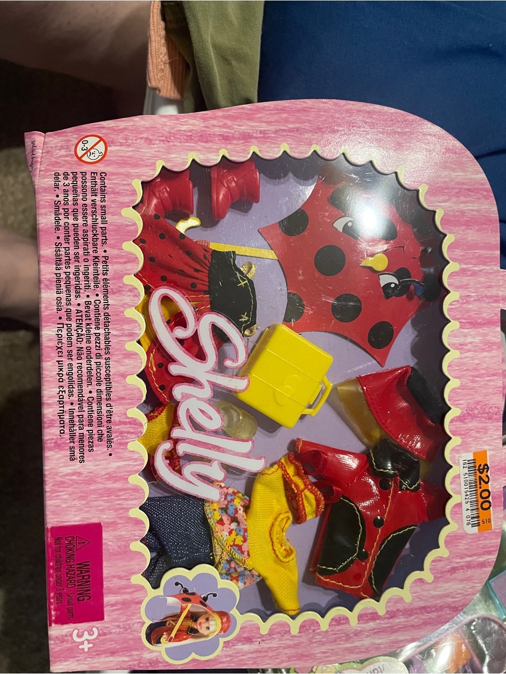shelly doll by barbie lady bug rain outfit
